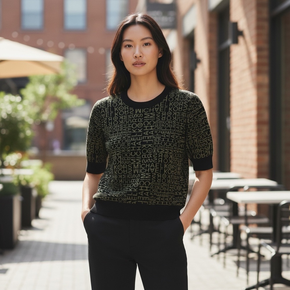 Michael Kors Short Sleeve Sweater